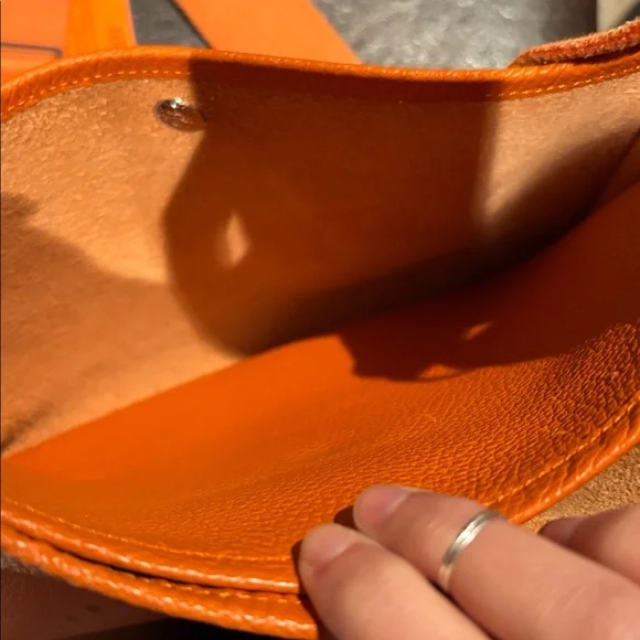 Hermes Taurillon Clemence Evelyne Orange - Picture 5 of 12